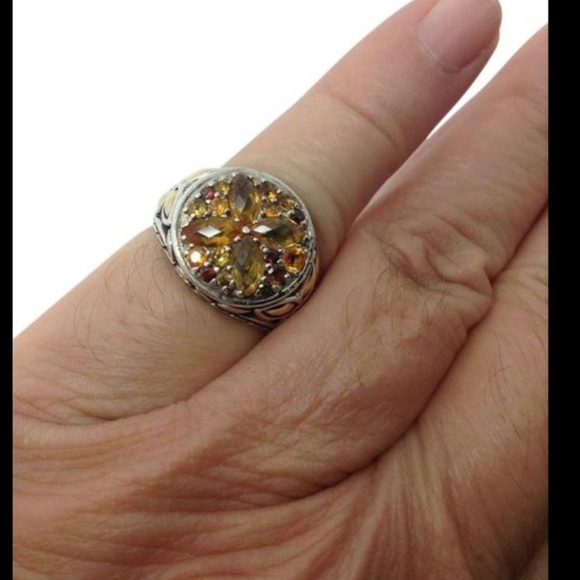 John Hardy kawung multi stone round ring size 6 - Picture 9 of 9